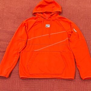 Nike dri-fit men’s small moisture wicking Orange Pullover Hoodie